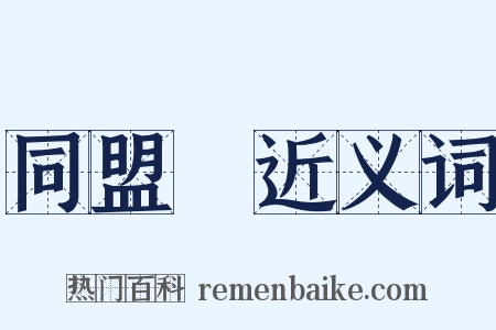 同盟國近义词是什么意思的图片